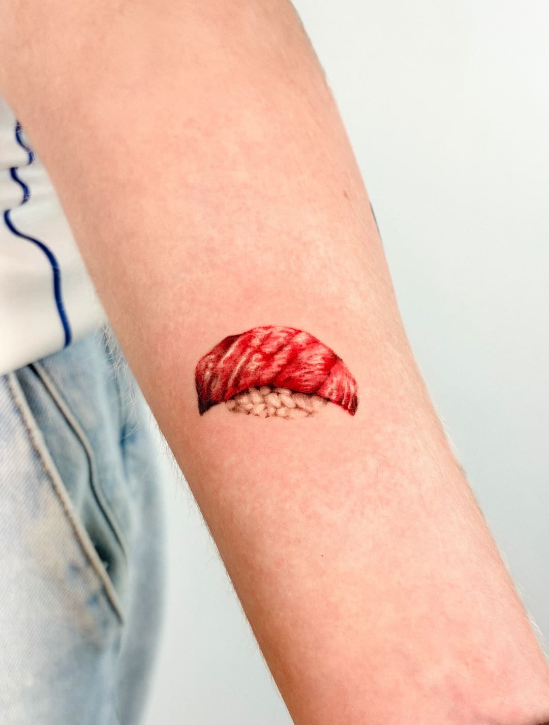 Sushi, tatuagem Colorido por Júlia Freire